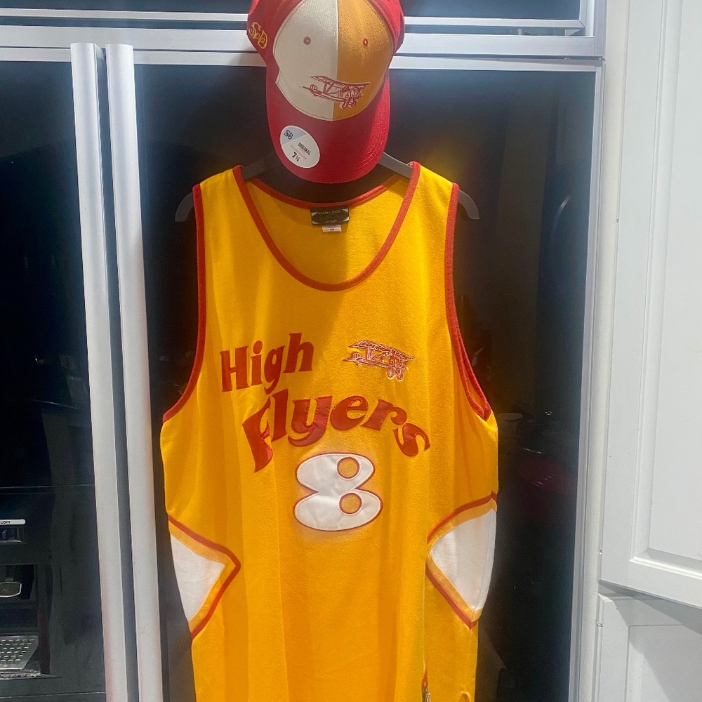 RUCKER Basketball Courts 1978 High Flyers Jersey/ Cap Set Sz 2X